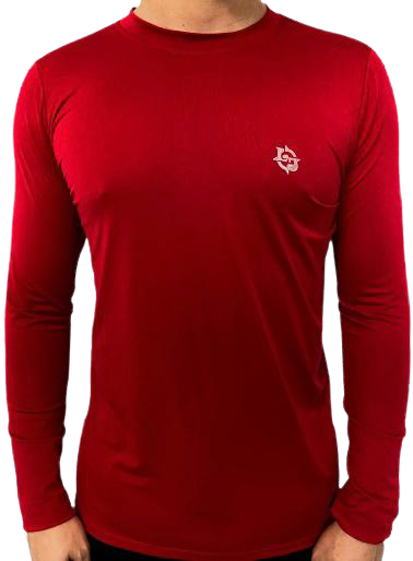 Kit C/ 4 Camisas UV Térmicas Ice Proteção Solar UV50+ Unissex Segunda Pele Preto Azul Cinza Vermelha