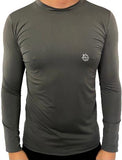 Kit C/ 3 Camisas UV Térmicas Ice Proteção Solar UV50+ Unissex Segunda Pele Preto Cinza Vermelho